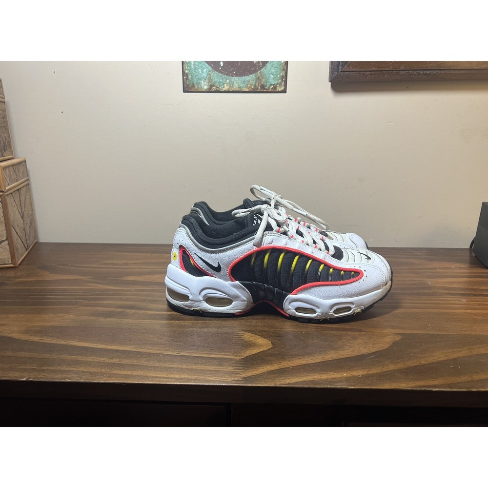 Nike Air Max Tailwind 4 White Black Crimson Yellow BQ9810-105 Size 7y